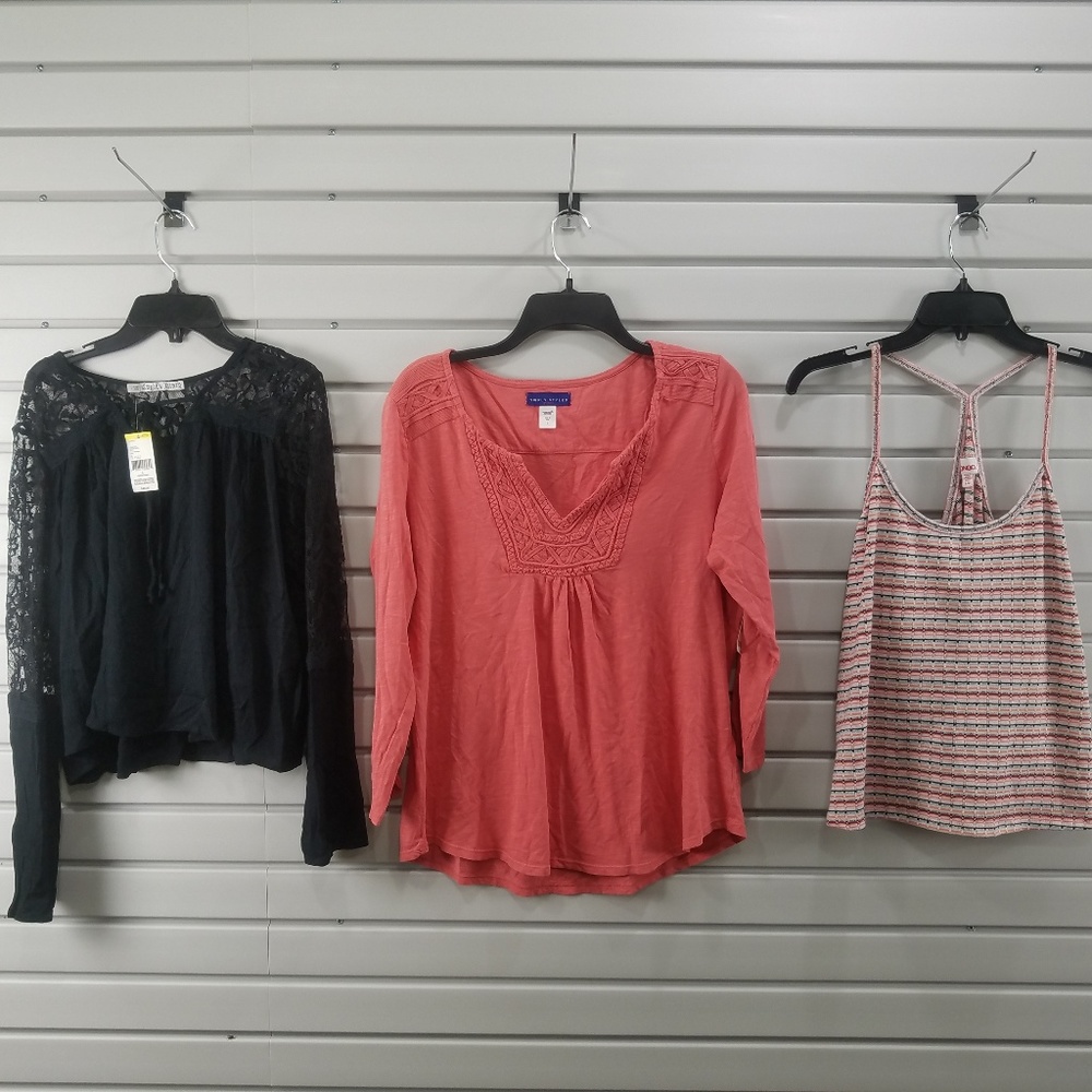 New 3 Pcs Women's Top Blouse Shirt Sweater Tank